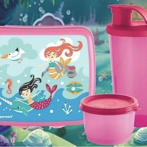 Tupperware Merry Mermaid 3 Piece Lunch Set